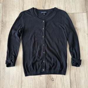 Banana Republic Black Button Front Knit Cardigan Sweater Size XS